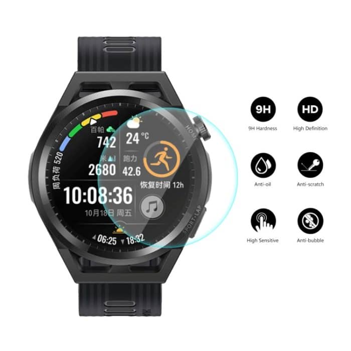Für Huawei Watch GT Runner 46 mm ENKAY Hat-Prince 0,2 mm 9H 2.15D gebogene Kante gehärtetes Glas Displayschutzfolie Uhrenfolie, 1 PC, 2 PCS, 5 PCS, 10 PCS – Bild 2