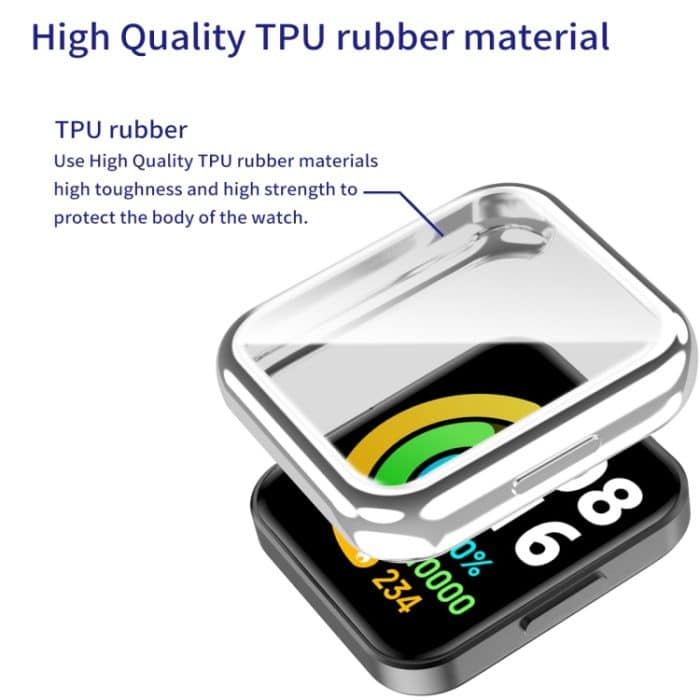 Vollständig geschlossenes Gehäuse mit Schutzfolie, For Xiaomi Redmi Watch 2 – Bild 3