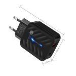 PD03 20W Typ-C + QC3.0 USB-Ladegerät mit Kontrollleuchte, EU-Stecker – Bild 4