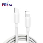 PD03 20W PD3.0 + QC3.0 USB-Ladegerät mit Typ-C auf 8-poligem Datenkabel, EU-Stecker – Bild 4
