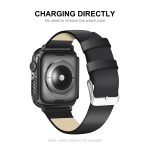 ENKAY Karbonfaser-PC-Gehäuse + vollflächiger PET-Displayschutz, For Apple Watch Series 8 / 7 41mm, For Apple Watch Series 8 / 7 45mm – Bild 3