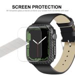 ENKAY Karbonfaser-PC-Gehäuse + vollflächiger PET-Displayschutz, For Apple Watch Series 8 / 7 41mm, For Apple Watch Series 8 / 7 45mm – Bild 5