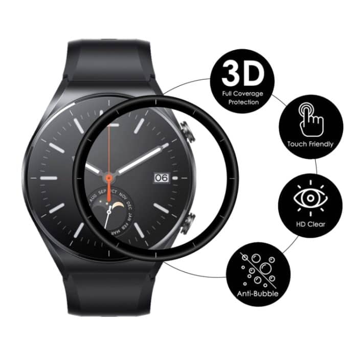 Für Xiaomi Watch S1 ENKAY Hat-Prince 3D Full Coverage Soft PC Edge + PMMA HD Protector Film, 1 PC, 2 PCS, 5 PCS, 10 PCS – Bild 2