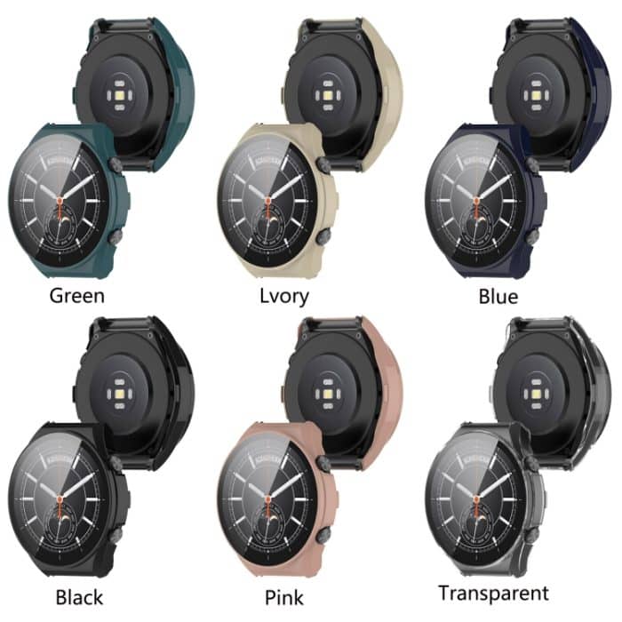 PC + gehärtete Folie, vollständig geschlossene Schutzhülle, For Xiaomi Watch S1 – Bild 2