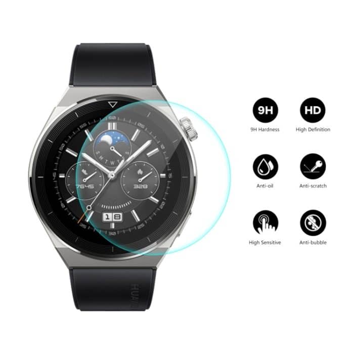 Für Huawei Watch GT 3 Pro 46 mm ENKAY 0,2 mm 9H gehärtetes Glas Displayschutzfolie Uhrenfolie, For Huawei Watch GT 3 Pro 46mm (1 PC), For Huawei Watch GT 3 Pro 46mm(2 PCS), For Huawei Watch GT 3 Pro 46mm (5 PCS), For Huawei Watch GT 3 Pro 46mm(10 PCS) – Bild 2