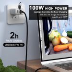 Enkay PD100W 2 in 1 USB-A / USB-C zu Typ-C 5A schnelles Ladekabel, Länge: 1M – Bild 3