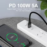 Enkay PD100W 2 in 1 USB-A / USB-C zu Typ-C 5A schnelles Ladekabel, Länge: 1M – Bild 4