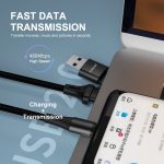 Enkay PD100W 2 in 1 USB-A / USB-C zu Typ-C 5A schnelles Ladekabel, Länge: 1M – Bild 5