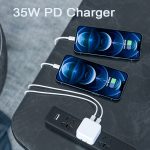 PD 35W Dual USB-C / Typ-C-Port-Ladegerät für iPhone / iPad-Serie, EU-Stecker – Bild 3
