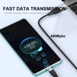 ENKAY Hat-Prince PD100W 2-in-1 USB 3.0 / Typ-C auf Typ-C 6A Superschnelllade-Datenkabel – Bild 5