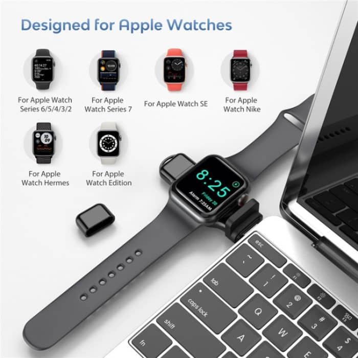 A05 2 in 1 Type C / USB-C zu USB-A Magnetic Quick Wireless Charger für Apple Watch – Bild 6