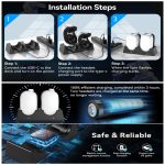 Für Oculus Quest 2 VR-Ladestation VR-Zubehör Host-Aufbewahrungshalterung Doppel-Ladestation – Bild 9