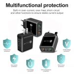 45 W PD3.0 + 2 x QC3.0 USB-Multi-Port-Schnellladegerät, EU-Stecker – Bild 5