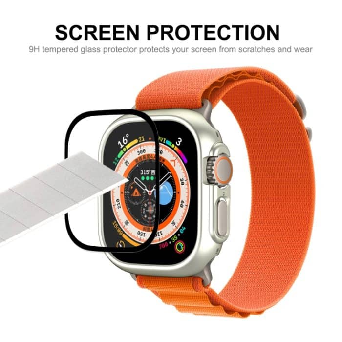 Für Apple Watch Ultra 49 mm ENKAY 2-in-1-PC-Gehäuse + 9H-Hartglasfolie mit vollständiger Abdeckung – Bild 3