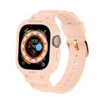 Für Apple Watch Ultra 49 mm JUNSUNMAY Integriertes TPU-Gehäuse, verstellbares elastisches Uhrenarmband