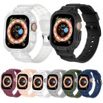Für Apple Watch Ultra 49 mm JUNSUNMAY Integriertes TPU-Gehäuse, verstellbares elastisches Uhrenarmband – Bild 2