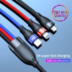 40W 5A USB auf Micro USB + USB-C / Type-C + 8 Pin Schnellladekabel, Kabellänge: 2m – Bild 5