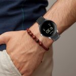 Ledergeprägtes Nähuhrenarmband, For Google Pixel Watch – Bild 5