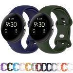 Für Google Pixel Watch Loop-Typ, einfarbiges Silikon-Uhrenarmband, L, S – Bild 2