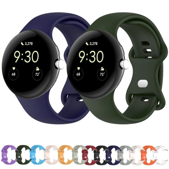 Für Google Pixel Watch Loop-Typ, einfarbiges Silikon-Uhrenarmband, L, S – Bild 2