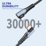 ENKAY Hat-Prince PD 20 W Typ-C auf 8-poliges Dual-Winkel-Schnelllade-Datenkabel – Bild 4