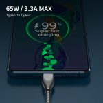 ENKAY ENK-CB129 PD 65W Typ-C auf Typ-C Schlauchfeder aus Kohlenstoffstahl, Schnelllade-Datenkabel, Länge 1 m – Bild 3