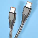 ENKAY ENK-CB130 2 m PD100W Typ-C auf Typ-C Kohlenstoffstahlschlauchfeder Schnelllade-Datenkabel mit E-Marker-Chip – Bild 8