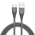 ENKAY ENK-CB132 USB zu USB-C / Typ-C Kohlenstoffstahlschlauchfeder 6A Supper Schnelllade-Datenkabel