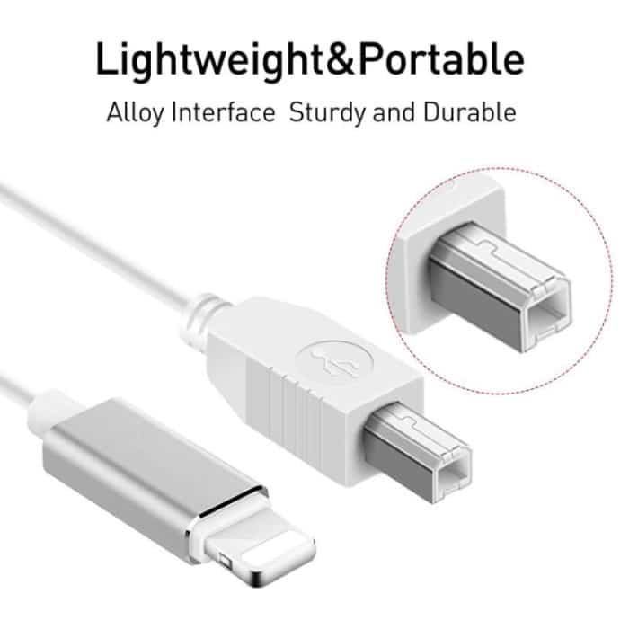 1m 8 Pin auf USB-B MIDI Kabel für iPad/iPhone Kompatibel mit iOS 10-14 – Bild 2