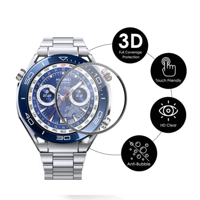 Für Huawei Watch Ultimate ENKAY Hat-Prince 3D Full Coverage Soft PC Edge + PMMA HD Displayschutzfolie, 1pcs, 2pcs, 5pcs, 10pcs – Bild 2