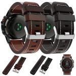 26-mm-Uhrenarmband aus genähtem Leder mit Stahlschnalle, For Garmin D2 Delta PX, For Garmin Tactix 7 Pro, For Garmin Tactix 7, For Garmin Fenix 7X, For Garmin Fenix 7X Solar, For Garmin Tactix Delta, For Garmin Enduro 2, For Garmin Enduro... – Bild 2