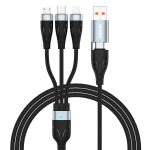 ENKAY ENK-CB135 5-in-1 65 W USB-A & USB-C auf 8 Pin / Typ-C / Micro USB Multifunktions-Ladekabel mit Kontrollleuchte