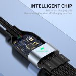 ENKAY ENK-CB135 5-in-1 65 W USB-A & USB-C auf 8 Pin / Typ-C / Micro USB Multifunktions-Ladekabel mit Kontrollleuchte – Bild 5