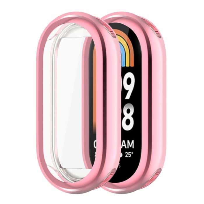 SYA002233001A.jpg ENKAY Hat-Prince Galvanisiertes, weiches TPU-Uhrengehäuse mit vollständiger Abdeckung und Bildschirmschutz, For Xiaomi Mi Band 8 – Bild 1