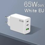 GaN PD65W Typ-C x 2 + USB3.0-Ladegerät mit Typ-C-zu-Typ-C-Datenkabel, EU-Stecker – Bild 10