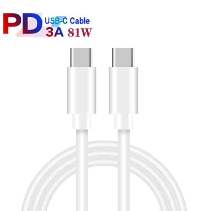 GaN PD65W Typ-C x 2 + USB3.0-Ladegerät mit Typ-C-zu-Typ-C-Datenkabel, EU-Stecker – Bild 3