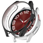 Galvanisierte TPU-Halbpackung-Hohluhr-Schutzhülle, For Samsung Galaxy Watch6 Classic 47mm, For Samsung Galaxy Watch6 Classic 43mm