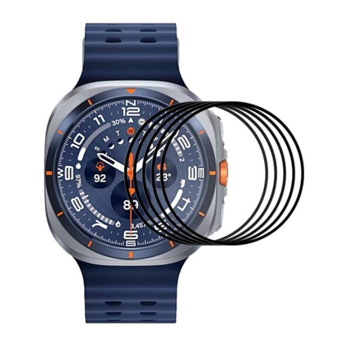 SYA002301608.jpg 5 Stück ENKAY 3D Full Coverage Soft PC Edge + PMMA HD Displayschutzfolie, For Samsung Galaxy Watch Ultra 47mm / Ultra 2025, For Samsung Galaxy Watch8 Classic 46mm, For Samsung Galaxy Watch8 44mm, For Samsung Galaxy Watch8 40mm... – Bild 1