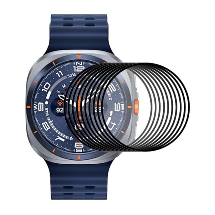 SYA002301708.jpg 10 Stück ENKAY 3D Full Coverage Soft PC Edge + PMMA HD Displayschutzfolie, For Samsung Galaxy Watch Ultra 47mm / Ultra 2025, For Samsung Galaxy Watch8 Classic 46mm, For Samsung Galaxy Watch8 44mm, For Samsung Galaxy Watch8 40mm... – Bild 1