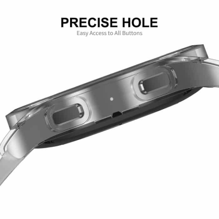 ENKAY Hat-Prince Transparente, weiche TPU-Hülle mit vollständiger Abdeckung und Bildschirmschutz, For Samsung Galaxy Watch6 44mm, For Samsung Galaxy Watch6 40mm – Bild 4