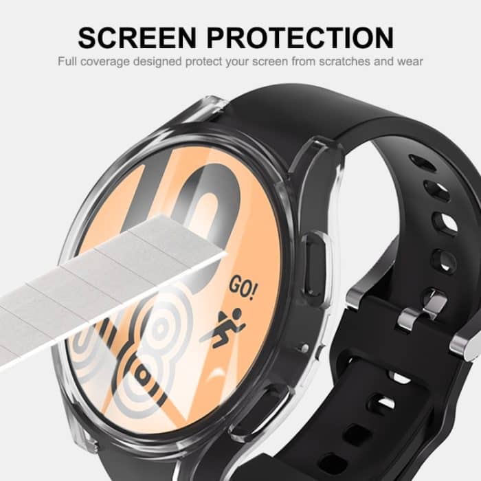 ENKAY Hat-Prince Transparente, weiche TPU-Hülle mit vollständiger Abdeckung und Bildschirmschutz, For Samsung Galaxy Watch6 44mm, For Samsung Galaxy Watch6 40mm – Bild 6