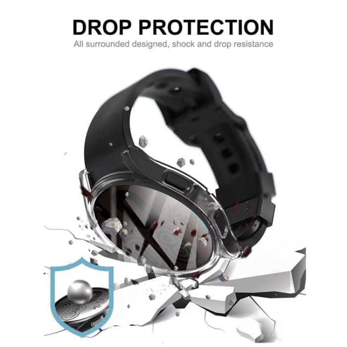 ENKAY Hat-Prince Transparente, weiche TPU-Hülle mit vollständiger Abdeckung und Bildschirmschutz, For Samsung Galaxy Watch6 44mm, For Samsung Galaxy Watch6 40mm – Bild 8