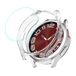 ENKAY Hat-Prince Transparentes weiches TPU-Gehäuse + 0,2 mm 9H-Glas-Displayschutz, For Samsung Galaxy Watch6 Classic 47mm, For Samsung Galaxy Watch6 Classic 43mm