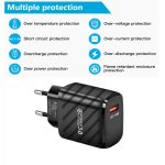 TE-005 QC3.0 18W USB-Schnellladegerät mit 1 m 3A USB-auf-8-Pin-Kabel, EU-Stecker – Bild 5