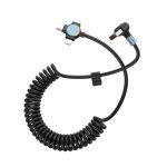 66 W 3 in 1 USB auf 8 Pin + Micro USB + USB-C / Typ-C Schnelllade-Winkelfederkabel – Bild 3