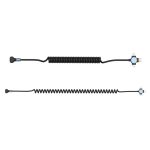 66 W 3 in 1 USB auf 8 Pin + Micro USB + USB-C / Typ-C Schnelllade-Winkelfederkabel – Bild 4