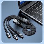 ENKAY 3-in-1 6A USB auf Typ-C / 8 Pin / Micro USB Multifunktions-Schnellladekabel – Bild 9