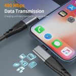 ENKAY PD100W 4-in-1 USB-A / Typ-C auf Typ-C / 8-poliges Multifunktions-Schnellladekabel mit E-Marker – Bild 5