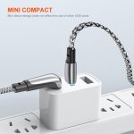 ENKAY PD30W Winkelstück Typ-C auf 8-poliges Schnelllade-Datengeflechtkabel mit Kontrollleuchte – Bild 4