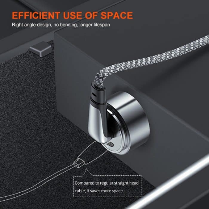 ENKAY PD30W Winkelstück Typ-C auf 8-poliges Schnelllade-Datengeflechtkabel mit Kontrollleuchte – Bild 8